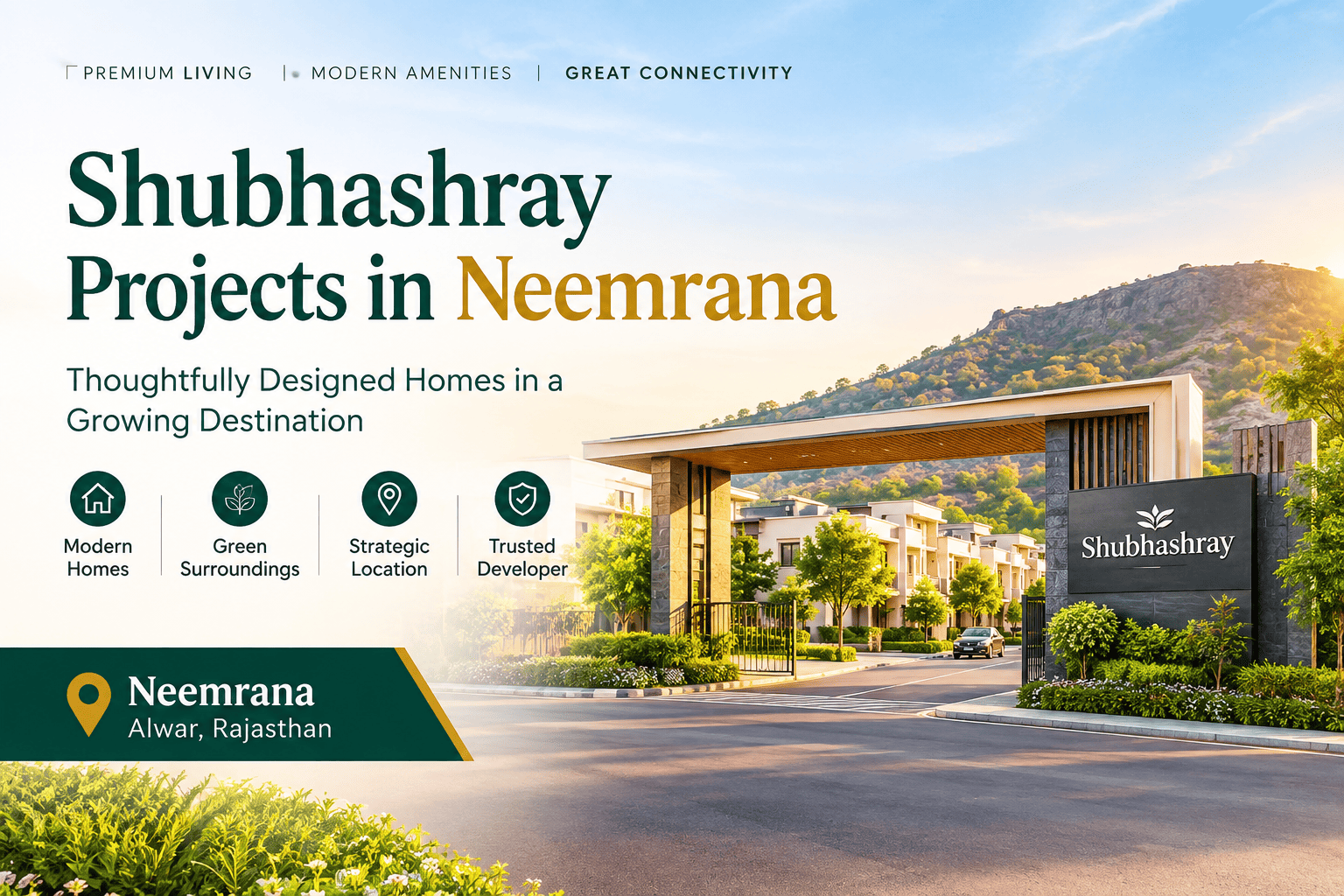 Shubhashray Plots Neemrana development